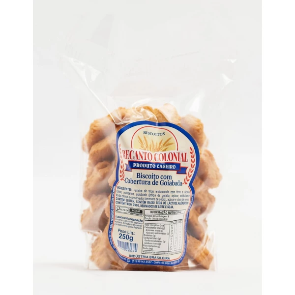 BISCOITO AMANTEIGADO COM GOIABADA