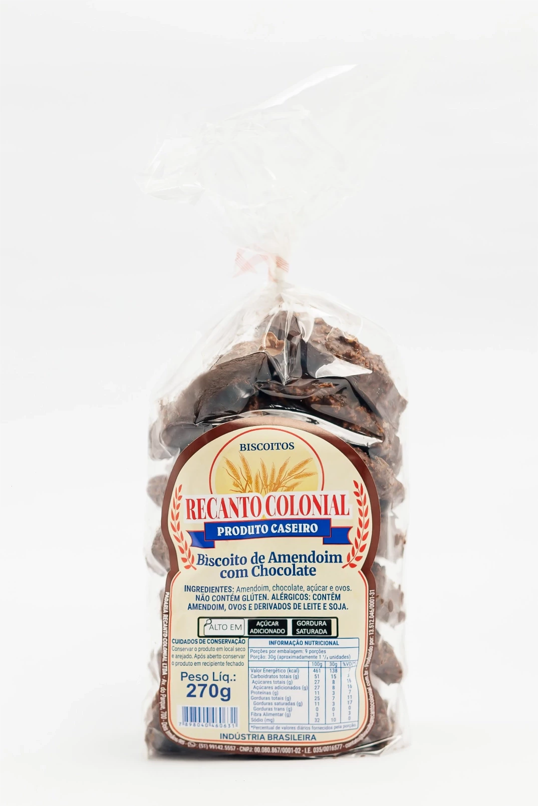 BISCOITO DE AMENDOIM COM CHOCO