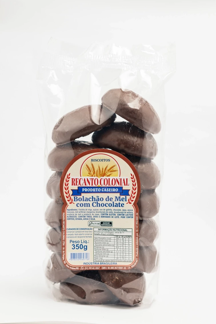 BOLACHÃO DE MEL C/CHOCOLATE