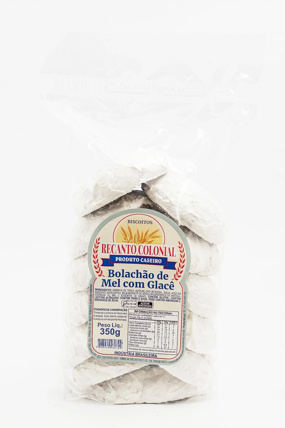 BOLACHÃO DE MEL C/CALDA