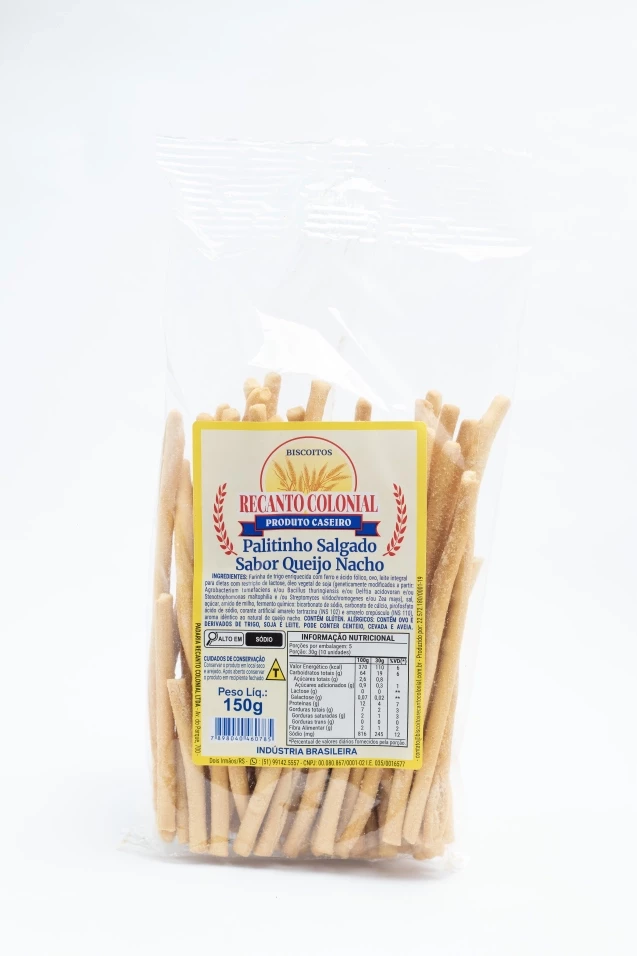 PALITINHO SALGADO SABOR QUEIJO NACHO