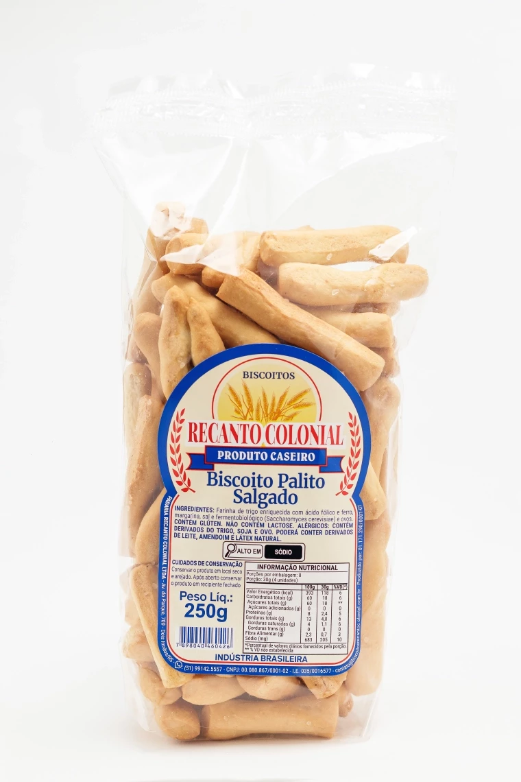 BISCOITO PALITO SALGADO